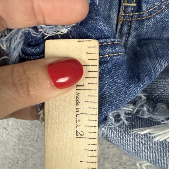 Hollister Shorts Womens 29/9 Blue Cut Offs Denim Ripped Distressed Medium Wash - Picture 8 of 9